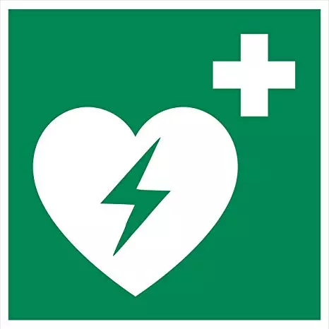 Ein Defibrillator kann Leben retten.